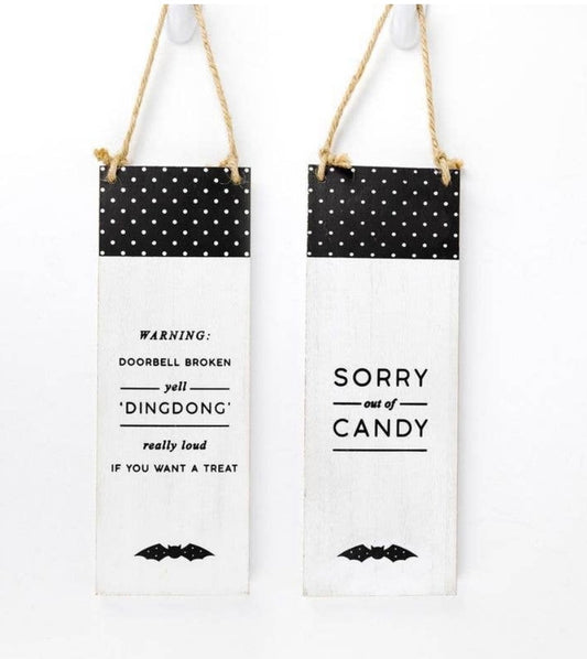 Halloween Double Sided Candy Sign