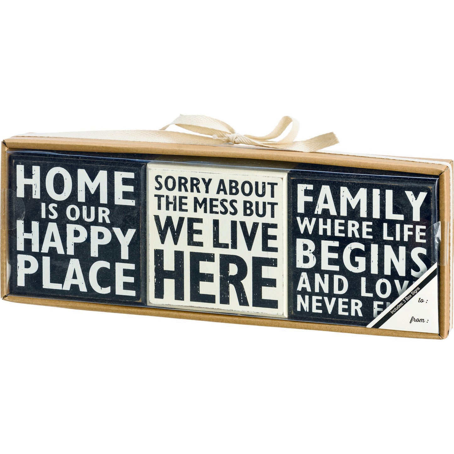 Home Box Sign Set