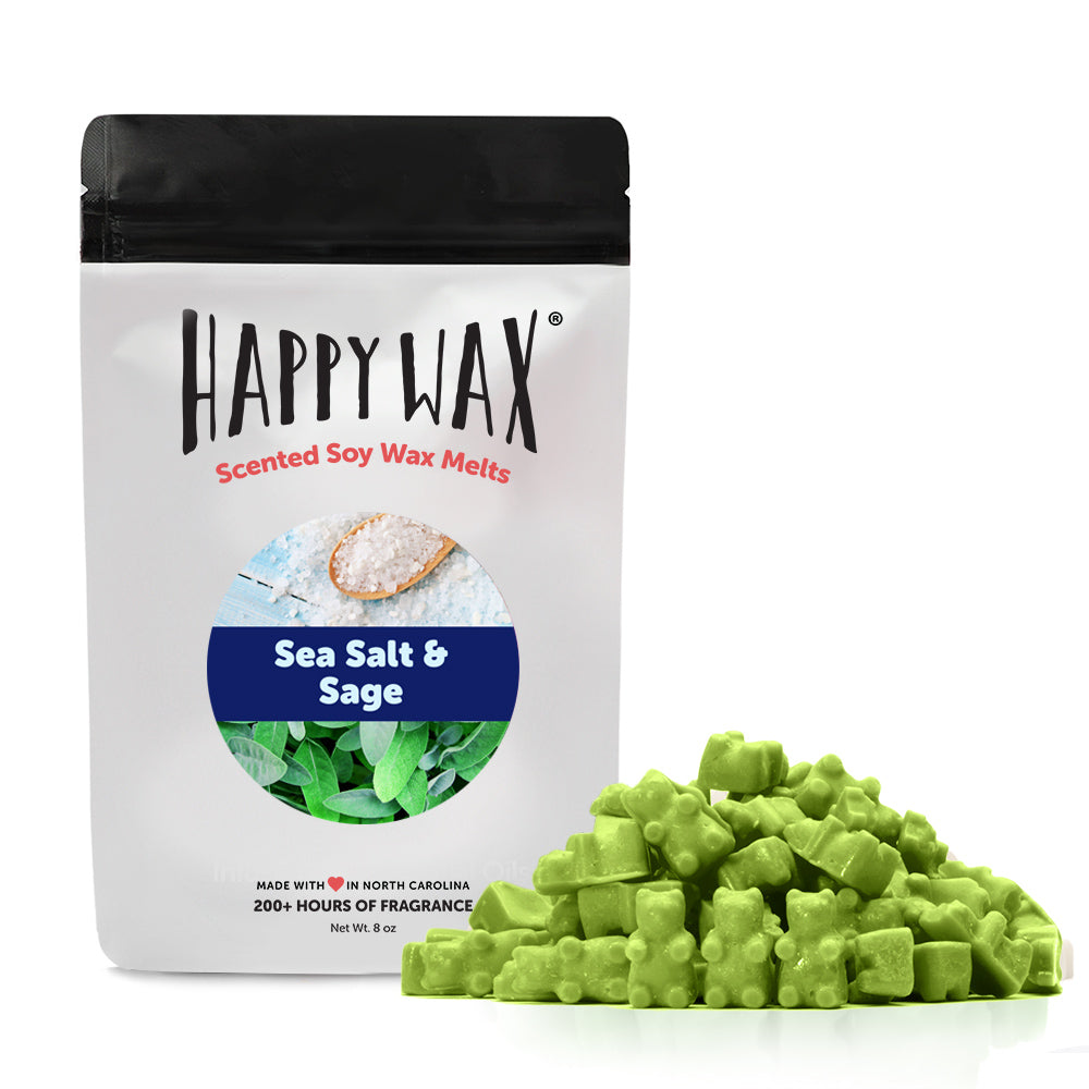 Sea Salt and Sage Wax Melts Happy Wax